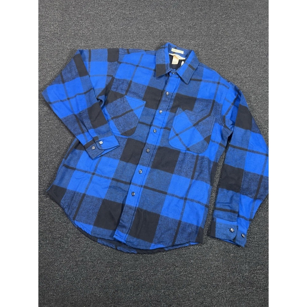 Deadstock Vintage Big Mac Flannel Men Medium Plaid JC Penney USA Made Sanforized